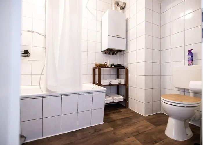 Business Design-apartment - 55qm, Küche&arbeitsplatz - By Lott Living Apartamento Duisburg