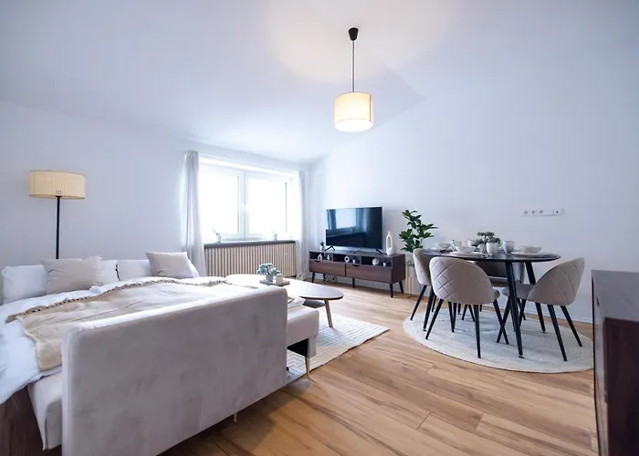 Apartment Business Design-apartment - 55qm, Kueche & Arbeitsplatz - By Lott Living Duisburg